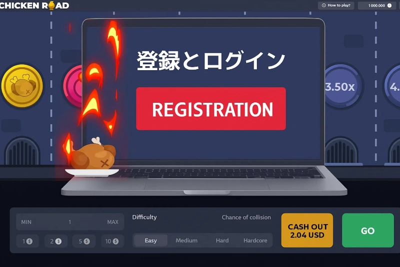 Chicken Road カジノのサインイン&ログイン方法